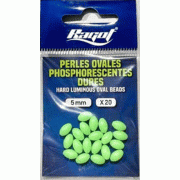 Perla ovalada fosforescente dura