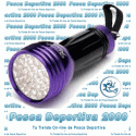Linterna de luz negra o U.V.A. de 32 LED